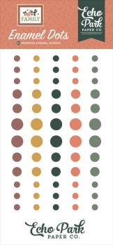 Echo Park - Enamel Dots "Family " 60 Stück
