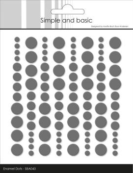 Preview: Simple and Basic - Adhesive Enamel Dots "Charcoal"