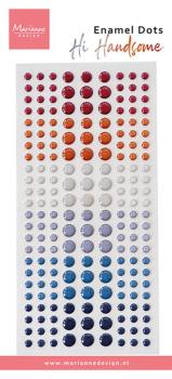 Marianne Design - Klebeperlen "Hi Handsome!" Enamel Dots