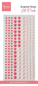 Marianne Design - Klebeperlen "Hot Pink" Enamel Dots