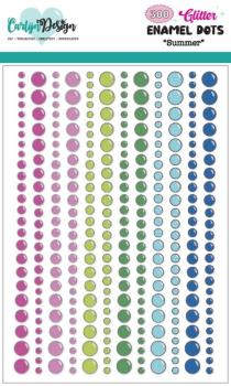 Carlijn Design - Klebesteine "Summer" Enamel Dots 300 Stück
