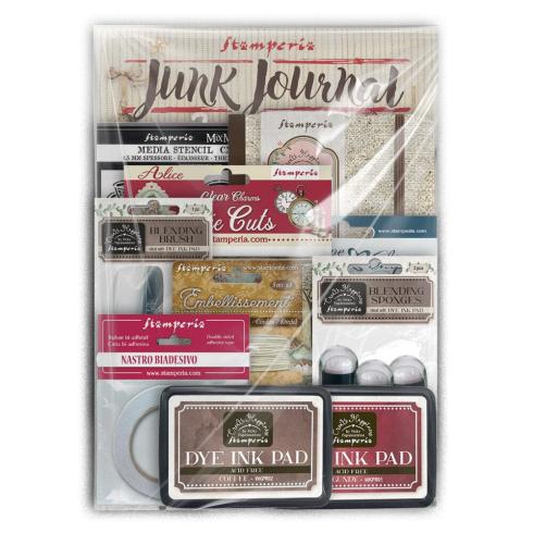 Stamperia - Junk Journal and Colouring Kit "Alice in Christmas"