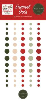 Carta Bella -"Christmas Village" Enamel Dots 60 Stk. 