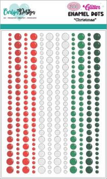 Carlijn Design - Klebesteine "Christmas" Enamel Dots 300 Stück