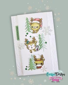 Preview: Carlijn Design - Klebesteine "Christmas" Enamel Dots 300 Stück