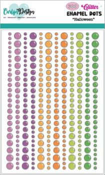 Carlijn Design - Klebesteine "Halloween" Enamel Dots 300 Stück