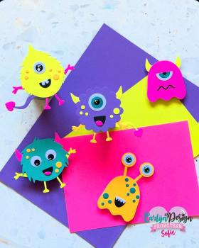Carlijn Design - Klebesteine "Eyes 1" Enamel Dots 300 Stück