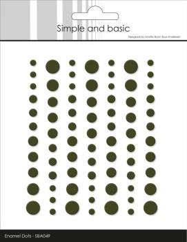 Simple and Basic - Adhesive Matte Enamel Dots "Forest Green"