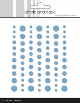 Simple and Basic - Adhesive Matte Enamel Dots "Light Blue"