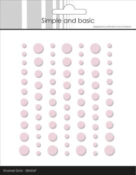 Simple and Basic - Adhesive Matte Enamel Dots "Light Pink"