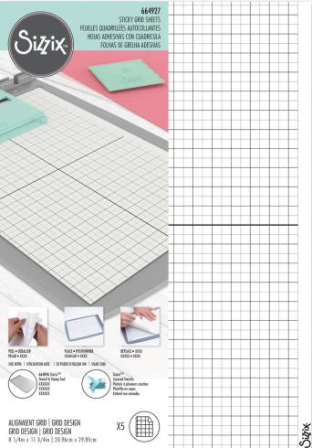 Preview: Sizzix - Sticky Grid Sheets 21x29,5cm