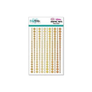 Carlijn Design - Klebesteine "Holo Gold" Enamel Dots 300 Stück