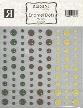 Reprint - Klebeperlen "Home For Christmas" Enamel Dots