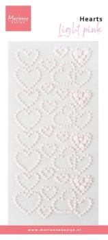 Marianne Design - Schmucksteine "Light Pink" Hearts Pearls