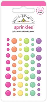 Doodlebug Design - Epoxy Sticker "Color Me Crafty Assortment" Shape Sprinkles