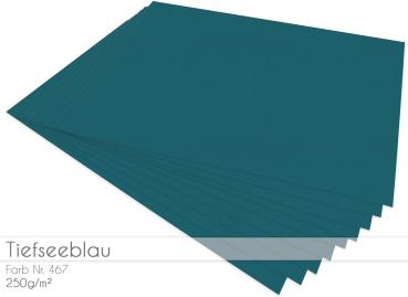 Cardstock "Premium" - Bastelpapier 225g/m² DIN A4 in tiefseeblau