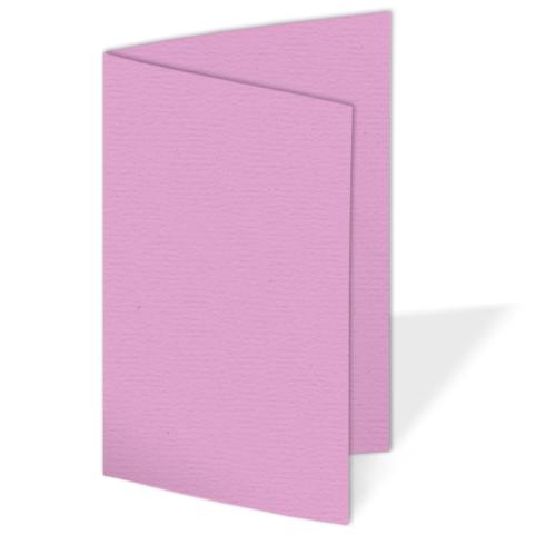 Doppelkarte - Faltkarte blanko 210g/m² DIN A6 in struktur blütenrosa