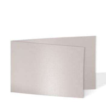 Doppelkarte - Faltkarte 300g/m² DIN A6 quer in metallic puderrosa