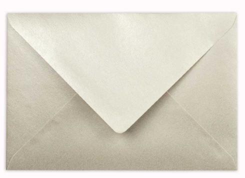 Briefumschlag DIN C6 120g/m² oF Nassklebung in metallic champagner