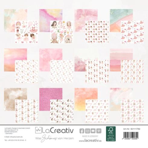 Preview: LaCreativ - Designpapier "Feen und Ballerinas" Paper Pack 6x6" - 24 Bogen