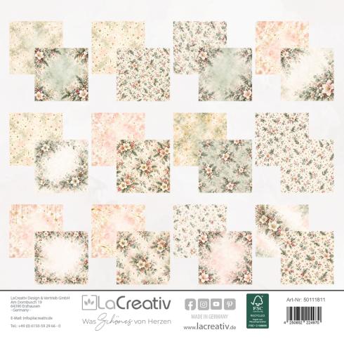 Preview: LaCreativ - Designpapier "Festliches Blütenkleid" Paper Pack 6x6" - 24 Bogen