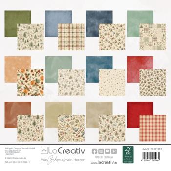 Preview: LaCreativ - Designpapier "Vintage Weihnachten" Paper Pack 6x6" - 24 Bogen