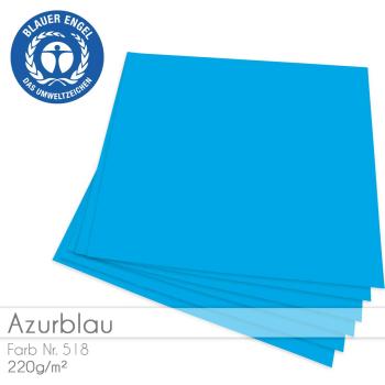 Cardstock "Basic" 12"x12" 220g/m² (30,5 x 30,5cm) in azurblau