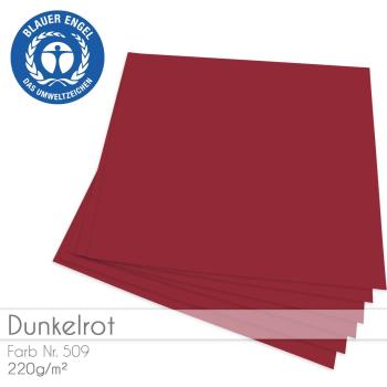 Cardstock "Basic" 12"x12" 220g/m² (30,5 x 30,5cm) in dunkelrot