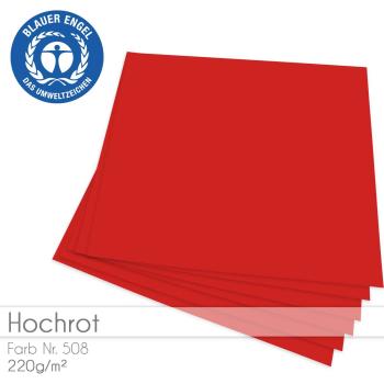 Cardstock "Basic" 12"x12" 220g/m² (30,5 x 30,5cm) in hochrot