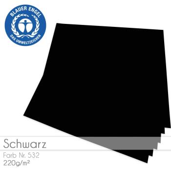 Cardstock "Basic" 12"x12" 220g/m² (30,5 x 30,5cm) in schwarz
