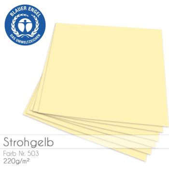 Cardstock "Basic" 12"x12" 220g/m² (30,5 x 30,5cm) in strohgelb