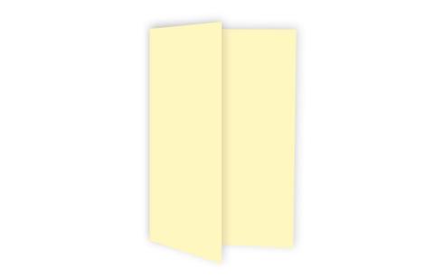 Doppelkarte - Faltkarte 220g/m² DIN A6 in gelb