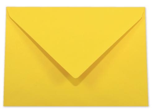 Briefumschlag DIN C6 120g/m² oF Nassklebung in sonnengelb