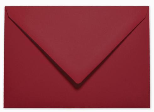 Briefumschlag DIN C6 90g/m² oF Nassklebung in weinrot