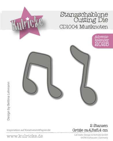 Kulricke Stanzschablone "Musiknoten" Craft Die 