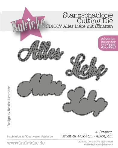 Kulricke Stanzschablone "Alles Liebe" Craft Die 