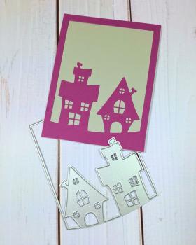 Preview: Kulricke Stanzschablone "Halloween Haus Fenster/Insert" Craft Die 