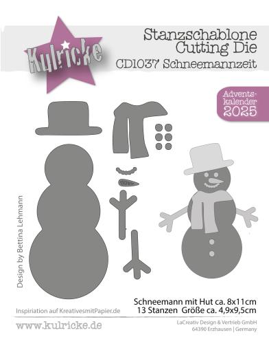 Kulricke Stanzschablone "Schneemannzeit" Craft Die 