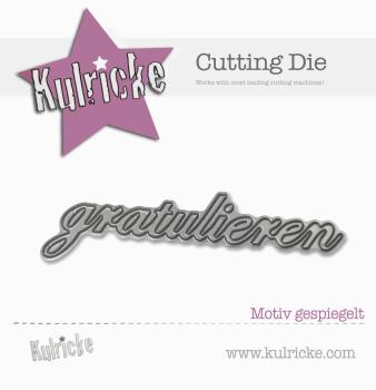 "gratulieren" Stanze - Craft Die