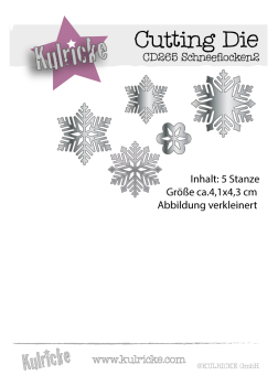 Schneeflocken 2 Stanze