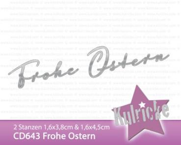 Kulricke "Frohe Ostern" Stanze - Craft Die