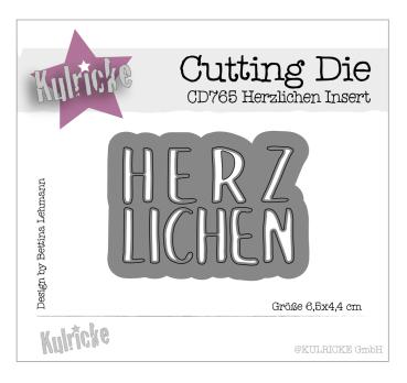 Kulricke Stanzschablone "Herzlichen Insert" Craft Die