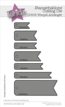 Kulricke Stanzschablone "Wimpel Anhänger" Craft Die 