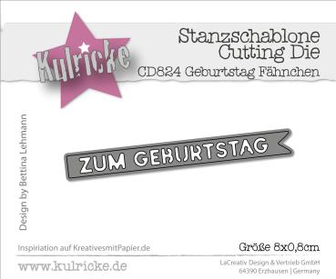 Kulricke Stanzschablone "Zum Geburtstag" Craft Die