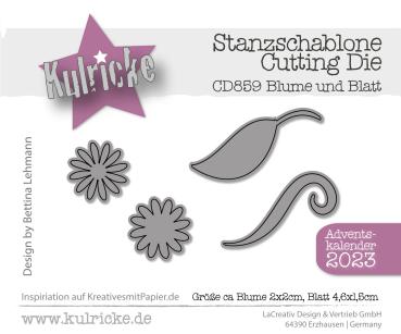 Kulricke Stanzschablone "Blume und Blatt" Craft Die 