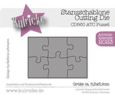 Kulricke Stanzschablone "ATC Puzzel" Craft Die 