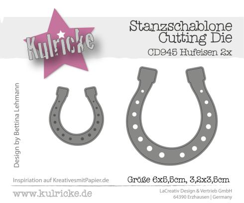 Kulricke Stanzschablone "Hufeisen 2x" Craft Die