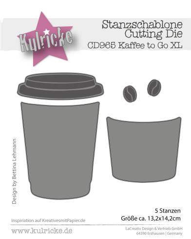 Kulricke Stanzschablone "Kaffee to Go Aufleger" Craft Die