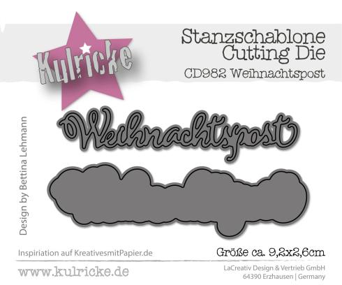Kulricke Stanzschablone "Weihnachtspost" Craft Die