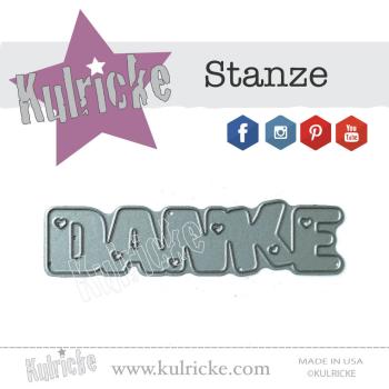 Kulricke "Danke mit Herz" Stanze - Craft Die